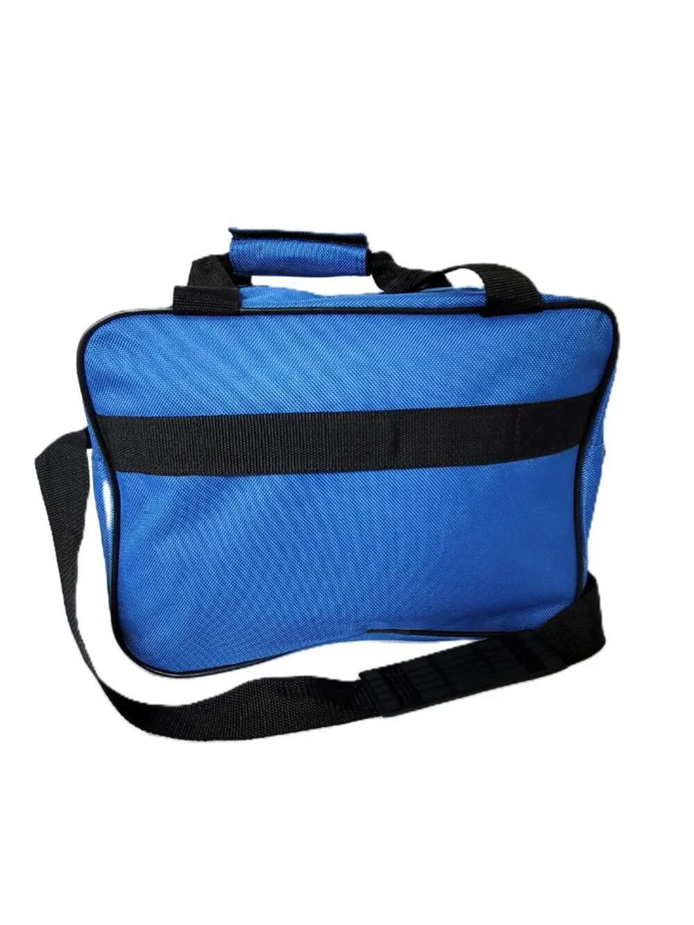 Vintage Verdi Blue Canvas Travel Duffel Bag Small Gym Carry On Tote
